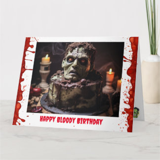 Frankenstein Birthday Card Karte