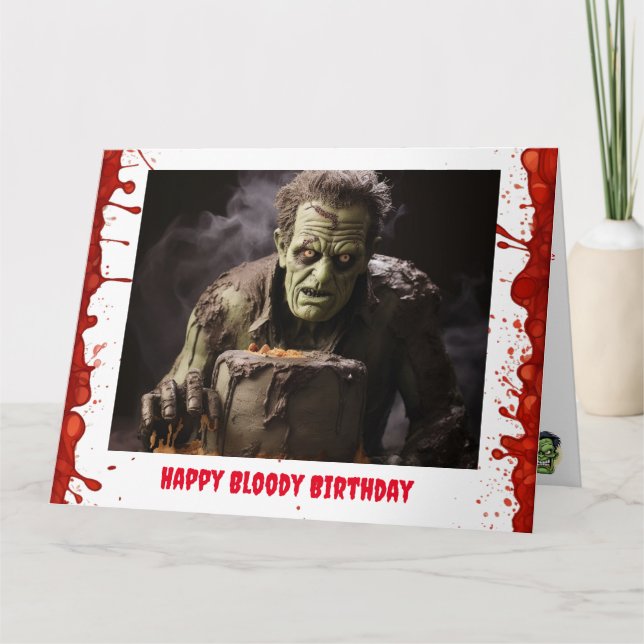 Frankenstein Birthday Card Karte (Vorderseite)