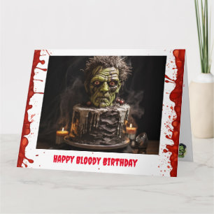 Frankenstein Birthday Card Karte