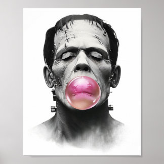 Frankenstein Bubble Gum Poster