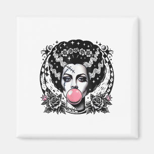 Frankenstein-Bubblegum-Monster-Halloween Magnet