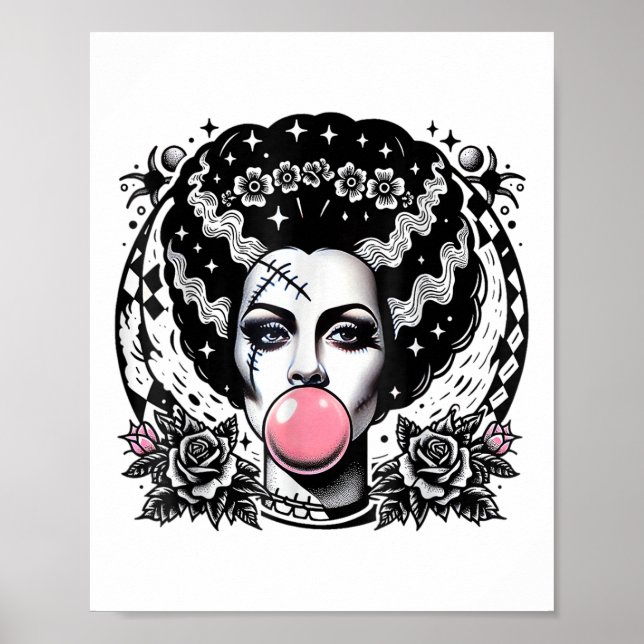Frankenstein-Bubblegum-Monster-Halloween Poster (Vorne)
