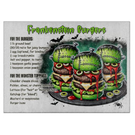 Frankenstein Burgers Schneidebrett