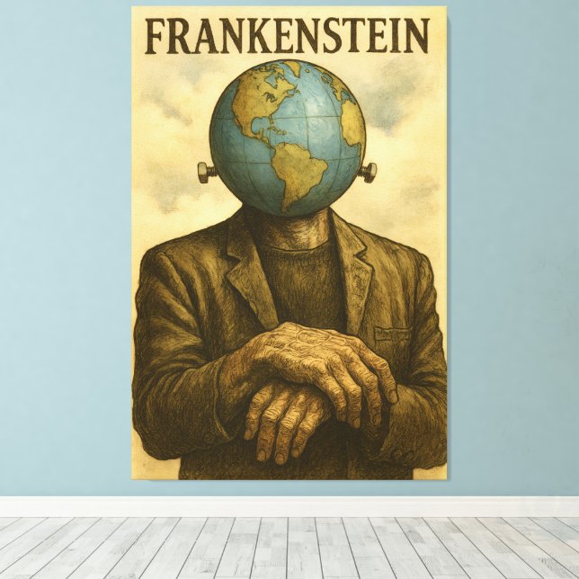 FRANKENSTEIN Canvas Print Leinwanddruck (Insitu (Holzboden))