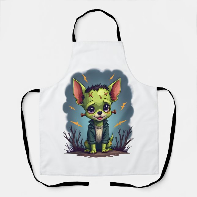 Frankenstein-Chihuahua-Schock Schürze (Vorderseite)