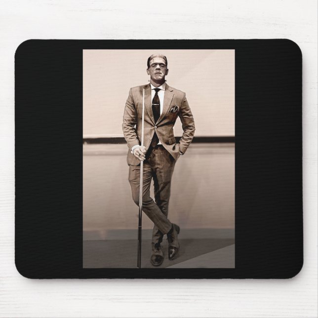 Frankenstein Dapper Frankenstein Monster in Anzug  Mousepad (Vorne)