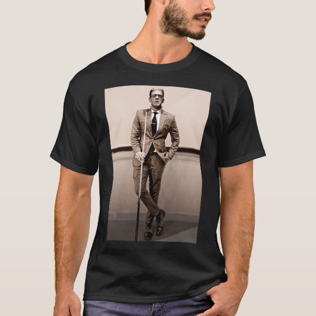 Frankenstein Dapper Frankenstein Monster in Anzug  T-Shirt (Vorderseite)