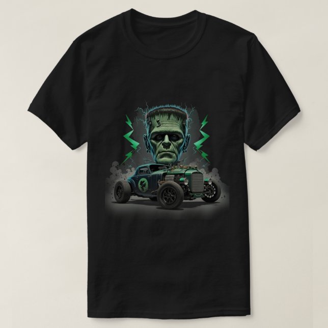 Frankenstein, das Monster Muscle Car T-Shirt (Design vorne)
