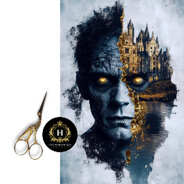 Frankenstein Decoupage Tissue Paper Seidenpapier