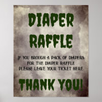 Frankenstein Diaper Raffle