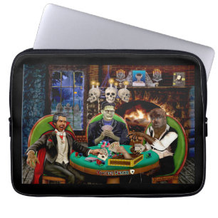FRANKENSTEIN & DRACULAS HALLOWEEN-MONSTER-POKER LAPTOPSCHUTZHÜLLE
