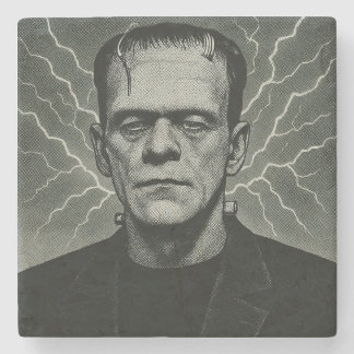 Frankenstein Electricity Art Steinuntersetzer