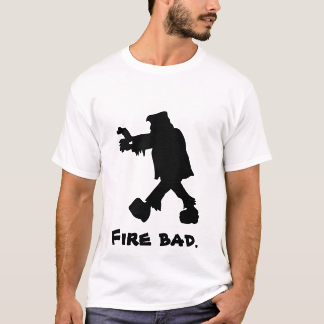 Frankenstein Feuerschlechtes T-Shirt (Vorderseite)