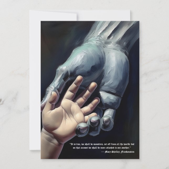 Frankenstein Friendship Card Feiertagskarte (Vorderseite)