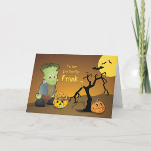 Frankenstein Funny Halloween Gruß Karte