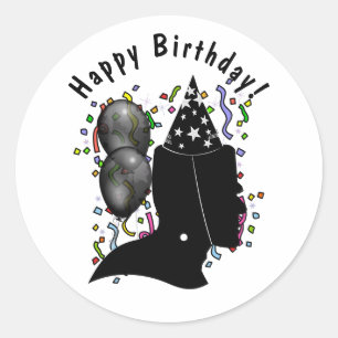 Frankenstein Geburtstag Runder Aufkleber