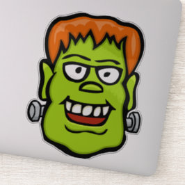 Frankenstein-Gesicht | Halloween-Monster Aufkleber