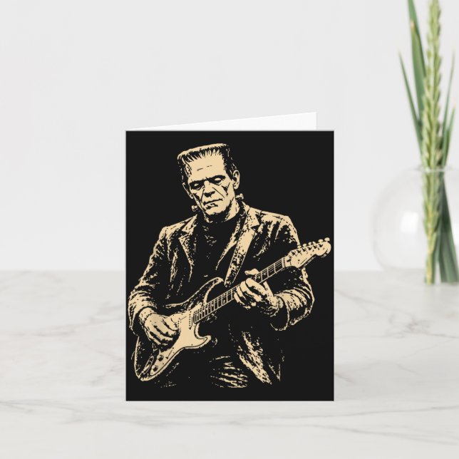 Frankenstein Gitarre Karte (Vorderseite)