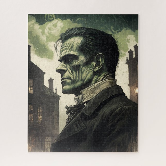 Frankenstein, Gotische Literaturbücher, Leser Puzzle (Vertikal)