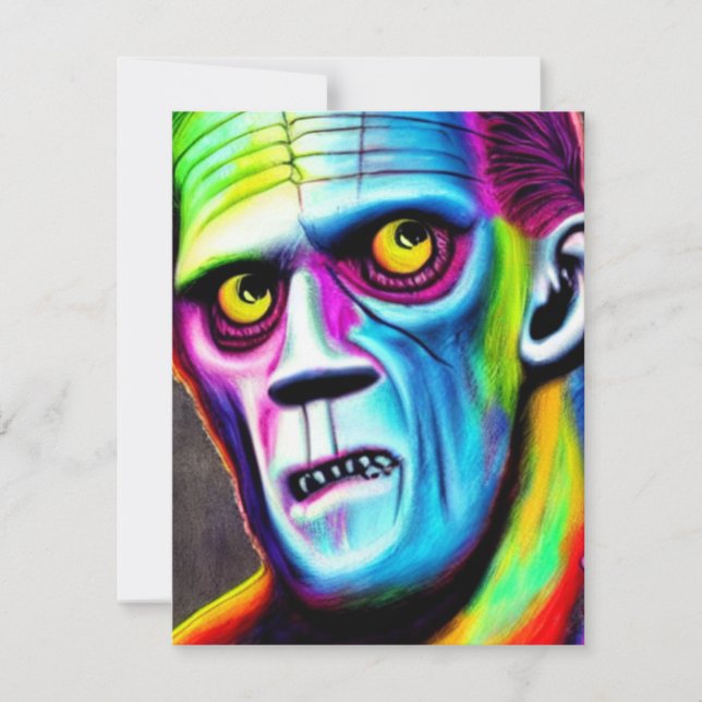 Frankenstein Greeting Card Mitteilungskarte (Vorderseite)