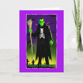 Frankenstein Halloween Card Feiertagskarte