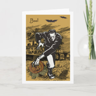 Frankenstein Halloween Card Karte