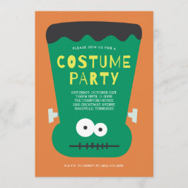 Frankenstein Halloween Costume Party Einladung