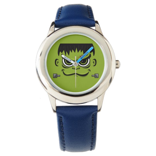 Frankenstein Halloween Face Armbanduhr (Vorderseite)