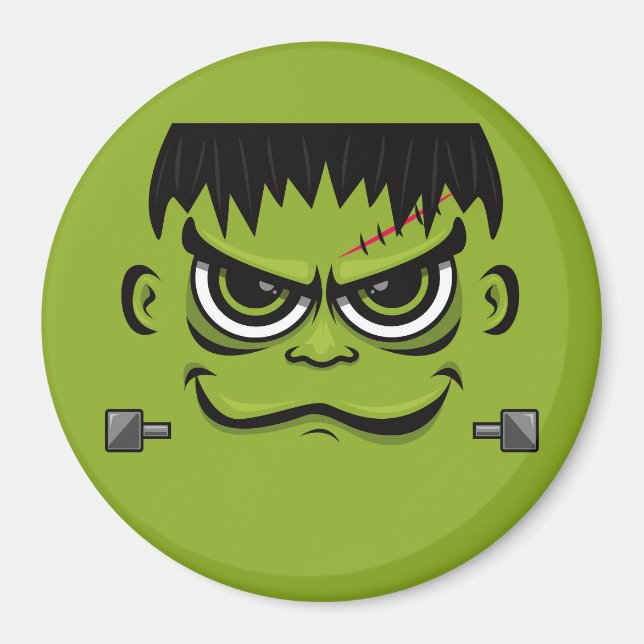 Frankenstein Halloween Face Magnet (Vorne)