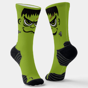 Frankenstein Halloween Face Socken