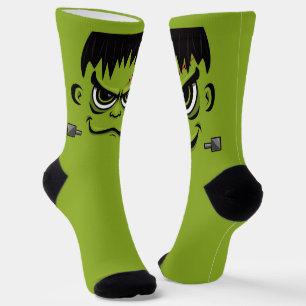 Frankenstein Halloween Face Socken