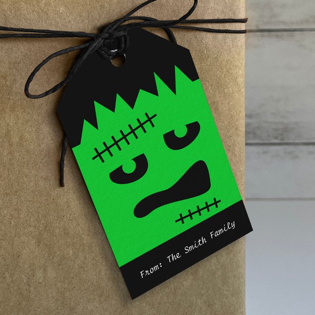 Frankenstein Halloween Gift Tags Geschenkanhänger (Von Creator hochgeladen)