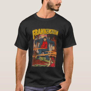 Frankenstein Halloween Horror Comic Vintager Horro T-Shirt