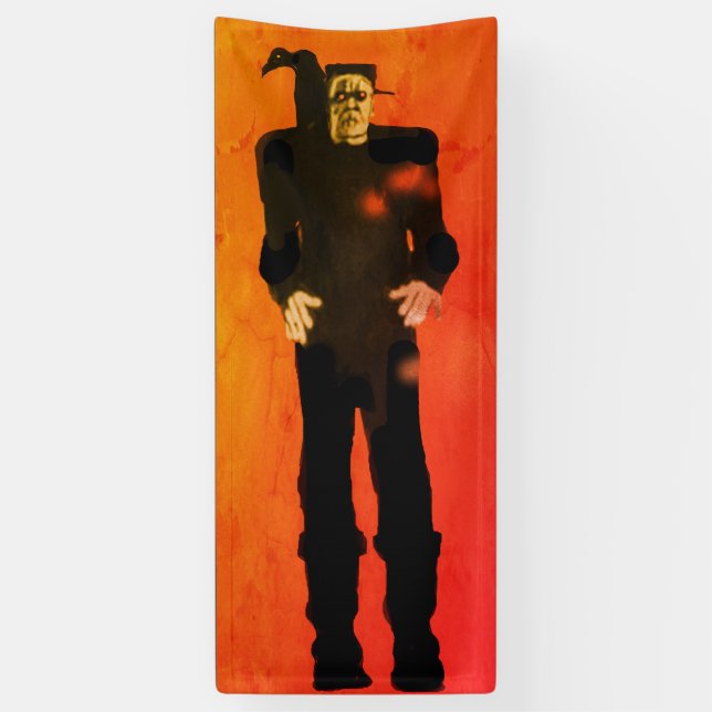 Frankenstein Halloween-Party Art Tor Beängstigend Banner (Vertikal)