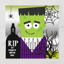 Frankenstein Halloween-Party-Einladung Einladung
