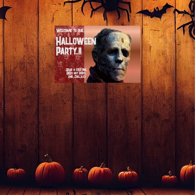 Frankenstein Halloween-Party Poster (Frankenstein Halloween Party Poster)