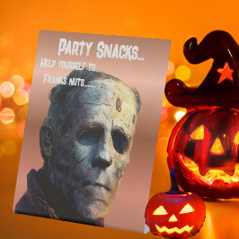 Frankenstein Halloween-Party Snacks Sockelschild