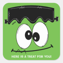 Frankenstein Halloween-Party Stickers, Halloween