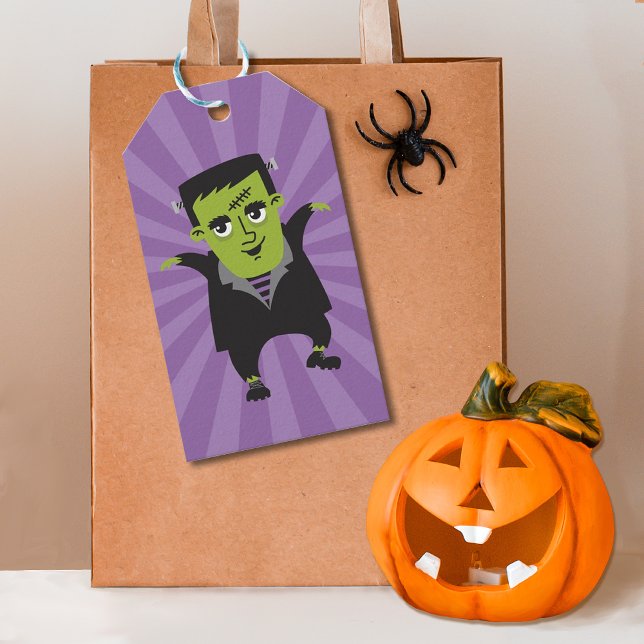 Frankenstein Happy Halloween Geschenkanhänger (Von Creator hochgeladen)