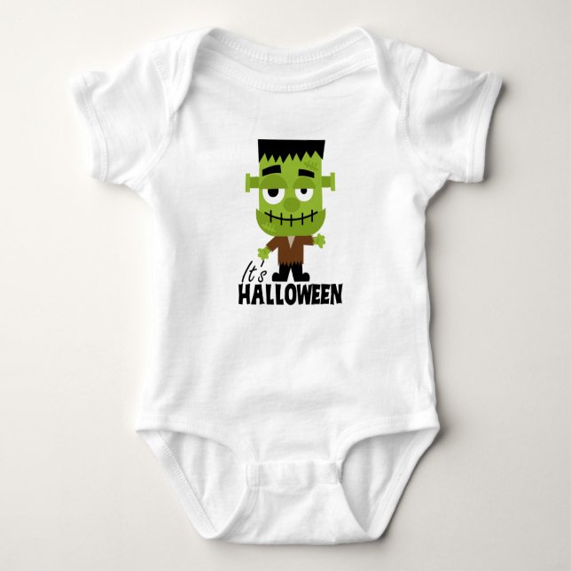 Frankenstein ist Halloween-Kleinkind-T - Shirt (Vorderseite)