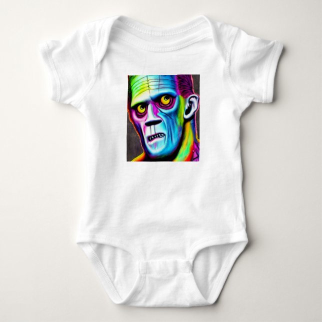 Frankenstein-Kollektion Baby Strampler (Vorderseite)