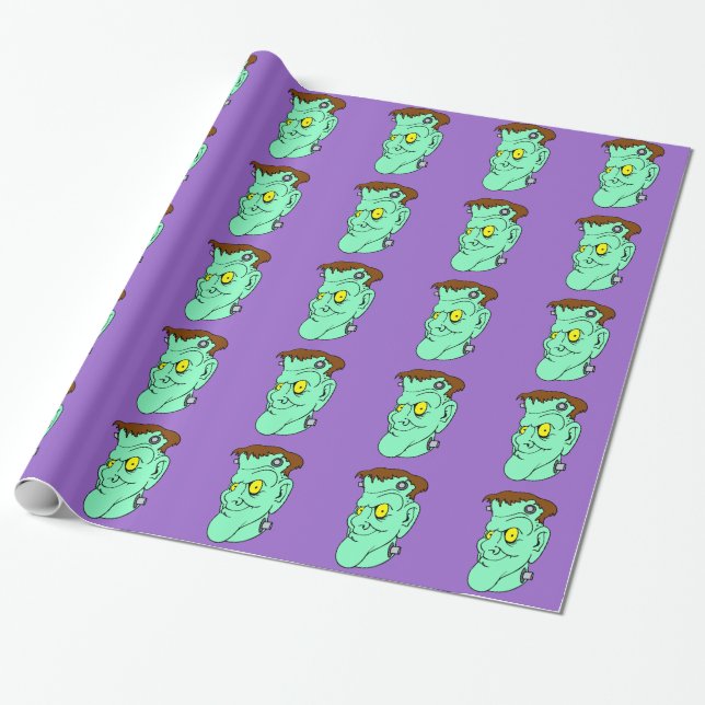 Frankenstein Lächeln Geschenkpapier (Ungerollt)