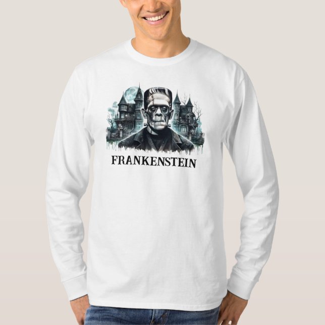 Frankenstein Langarm T-Shirt (Vorderseite)