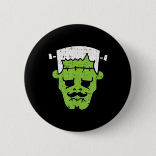 Frankenstein Lazy Halloween Costume Horror Movie M Button