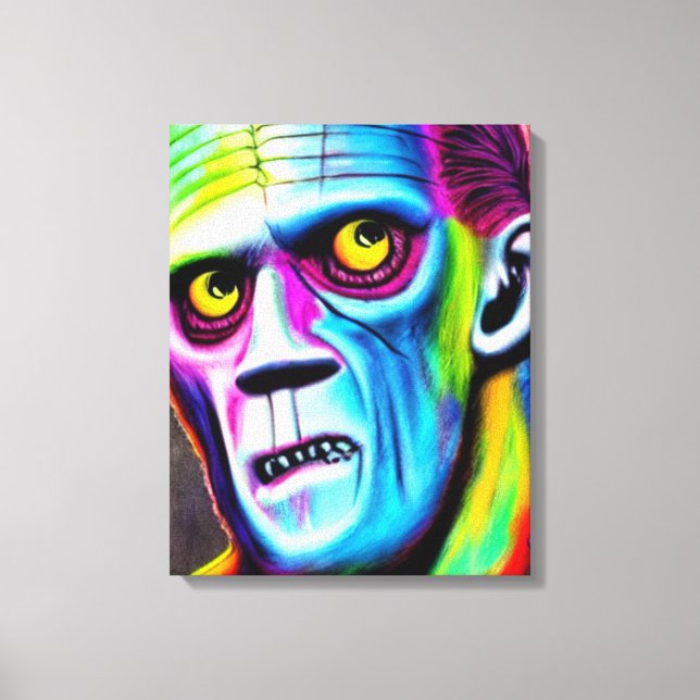 Frankenstein Leinwand Art (Vorderseite)