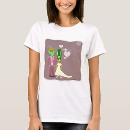 Frankenstein Liebe Cartoon Halloween Art T-Shirt