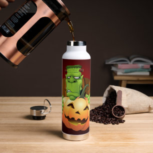 Frankenstein Monster Cartoon mit Pumpkin Trinkflasche