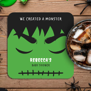 Frankenstein Monster Halloween Baby Dusche Rechteckiger Pappuntersetzer