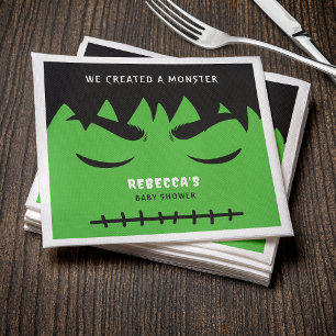Frankenstein Monster Halloween Baby Dusche Serviette