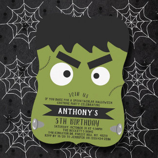 Frankenstein Monster Halloween Jegliches Alter Geb Einladung